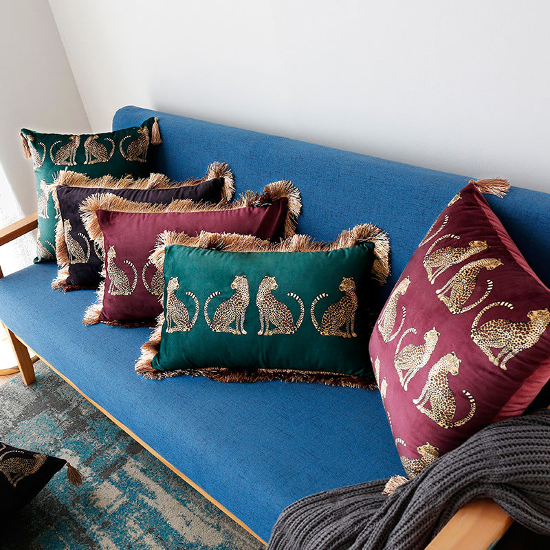 Sofakissenhülle mit Digitaldruck und Quasten – Bild 7 | LuxeStyle
