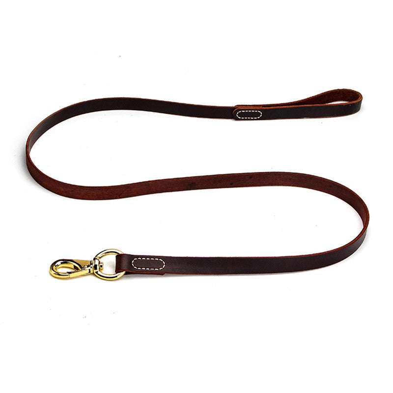 Rindsleder-Leine für grosse Hunde – Bild 5 | LuxeStyle