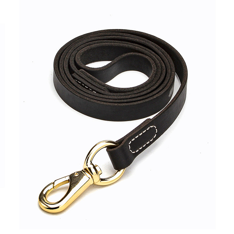 Rindsleder-Leine für grosse Hunde | LuxeStyle