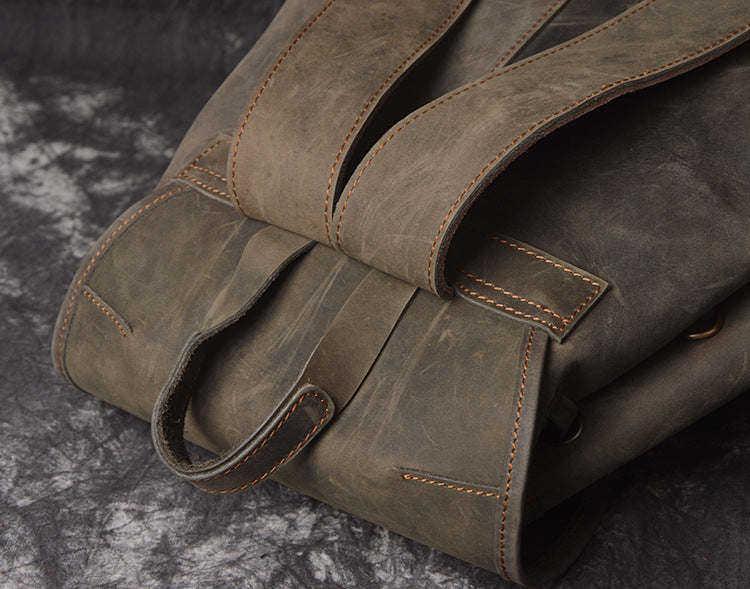 Lederrucksack Crazy Horse für Reisen – Bild 9 | LuxeStyle