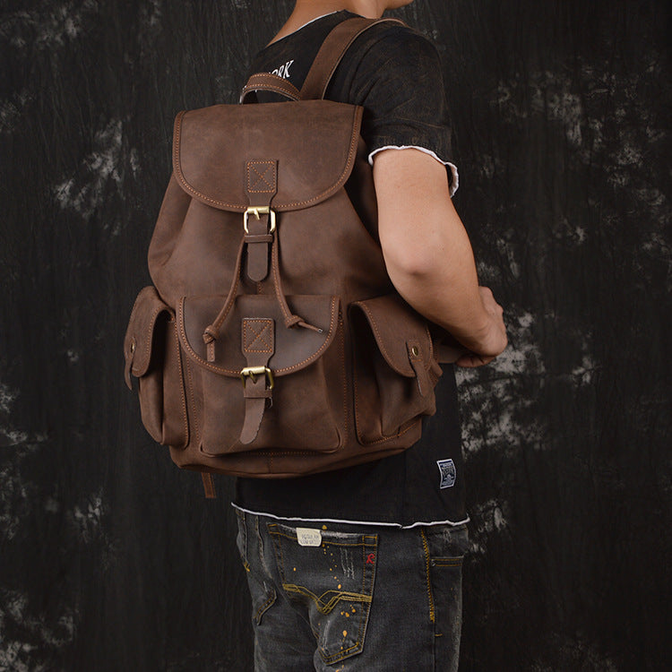 Lederrucksack Crazy Horse für Reisen – Bild 10 | LuxeStyle