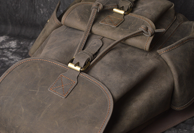 Lederrucksack Crazy Horse für Reisen – Bild 5 | LuxeStyle