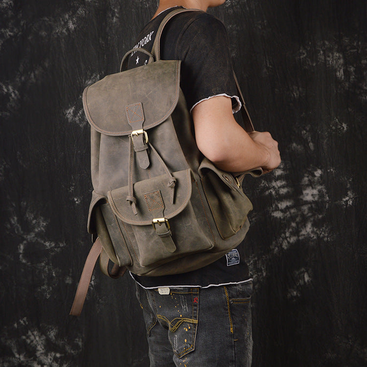 Lederrucksack Crazy Horse für Reisen – Bild 16 | LuxeStyle