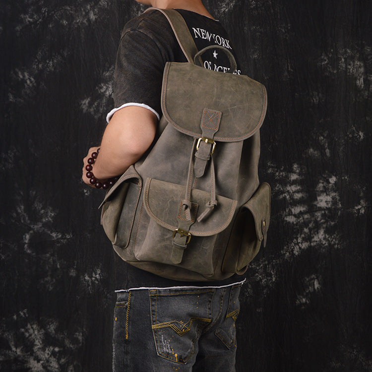 Lederrucksack Crazy Horse für Reisen – Bild 14 | LuxeStyle