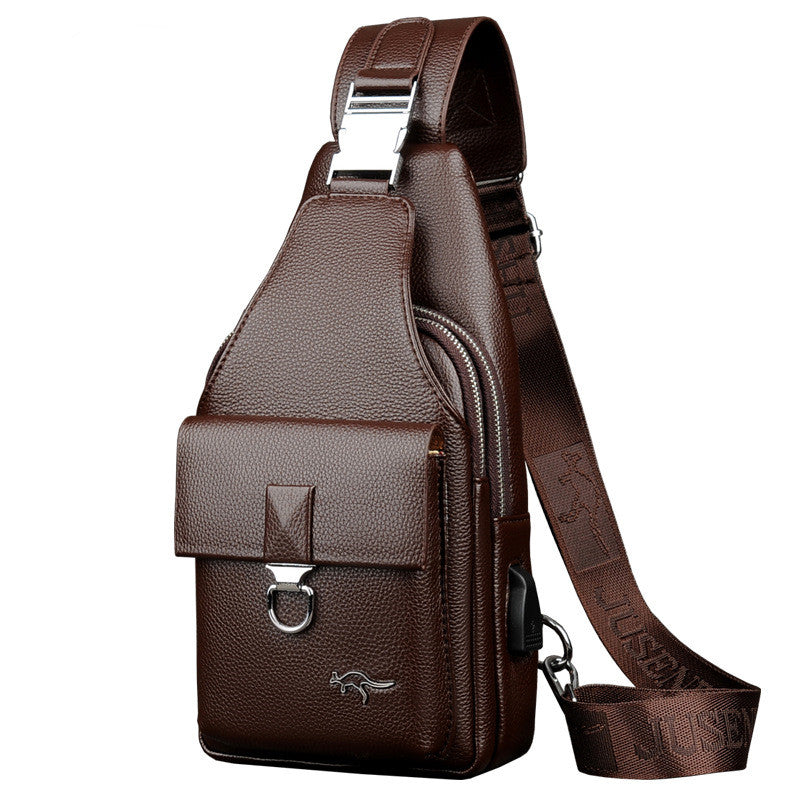 Männlicher Schulter- und Messenger-Rucksack – Bild 4 | LuxeStyle