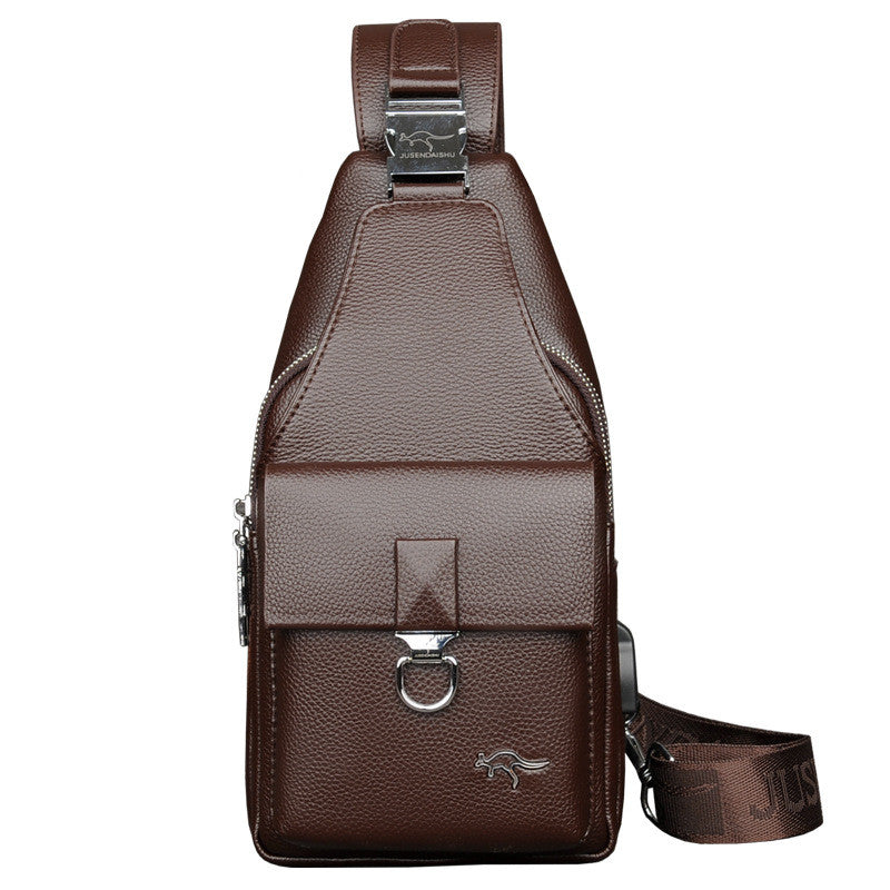 Männlicher Schulter- und Messenger-Rucksack – Bild 5 | LuxeStyle