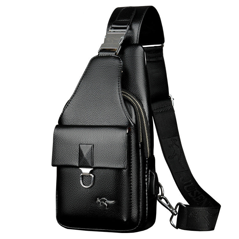 Männlicher Schulter- und Messenger-Rucksack – Bild 2 | LuxeStyle