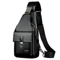 Männlicher Schulter- und Messenger-Rucksack – Bild 2 | LuxeStyle