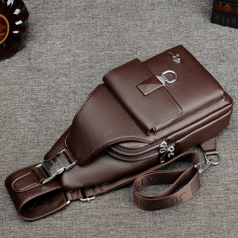 Männlicher Schulter- und Messenger-Rucksack – Bild 3 | LuxeStyle