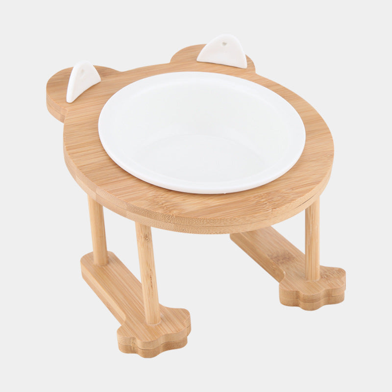 Keramik Futternapf für Haustiere mit Holzgestell – Bild 10 | LuxeStyle