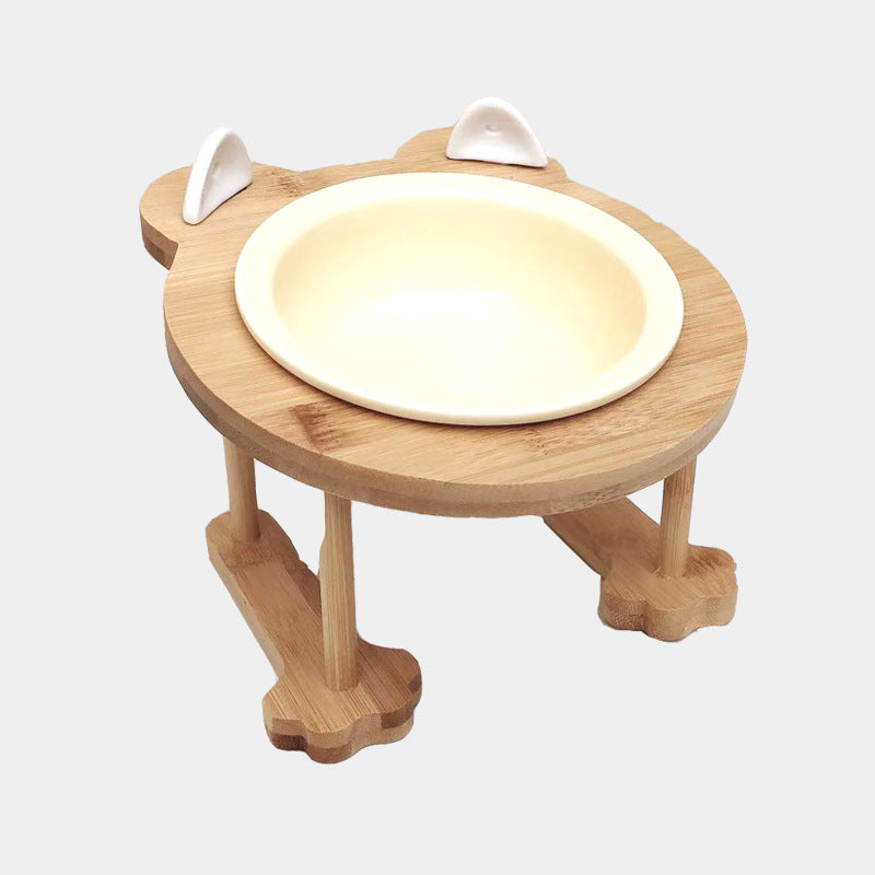 Keramik Futternapf für Haustiere mit Holzgestell – Bild 6 | LuxeStyle