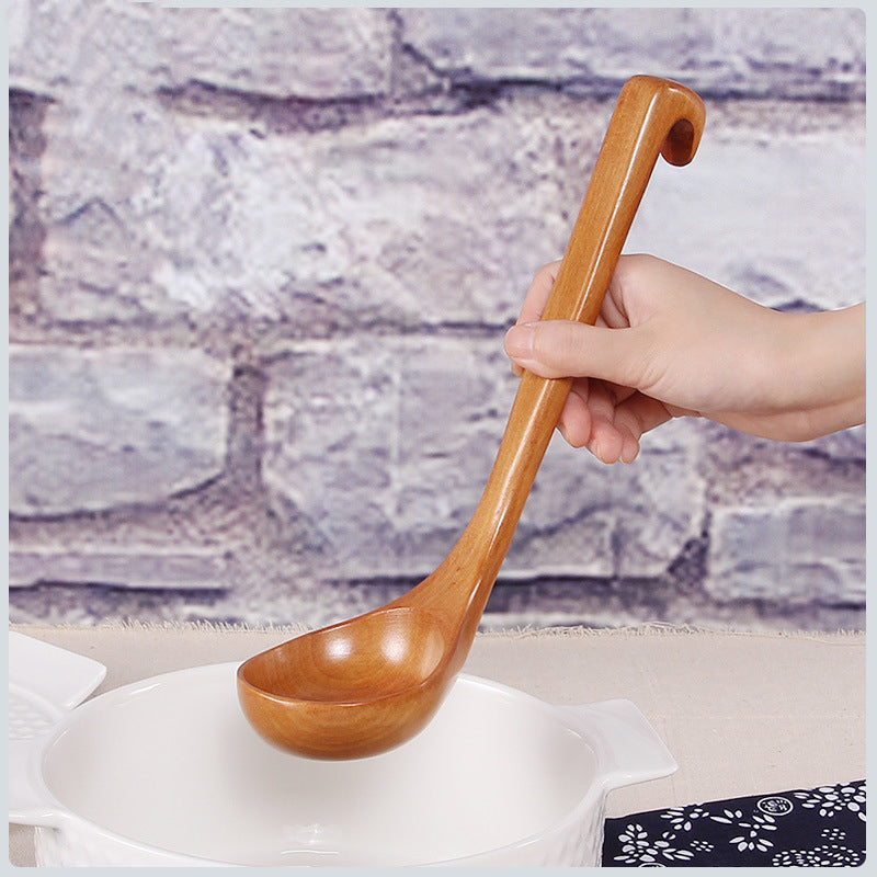 Holzlöffel unbehandelt mit langem Stiel – Bild 5 | LuxeStyle