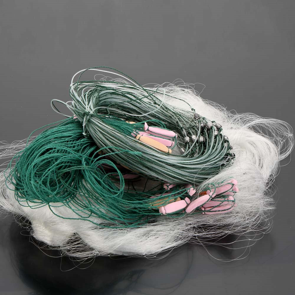 Weissgrünes Monofilament-Fischernetz 25 m – Bild 3 | LuxeStyle