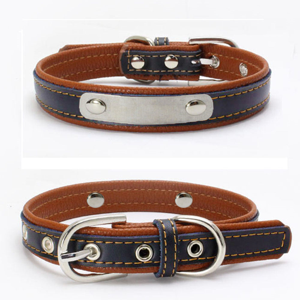 Doppeltes Lederhalsband mit Unterlage – Bild 7 | LuxeStyle