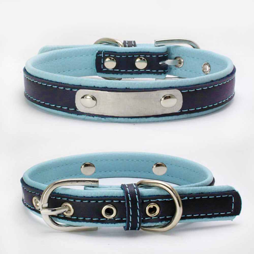 Doppeltes Lederhalsband mit Unterlage – Bild 4 | LuxeStyle