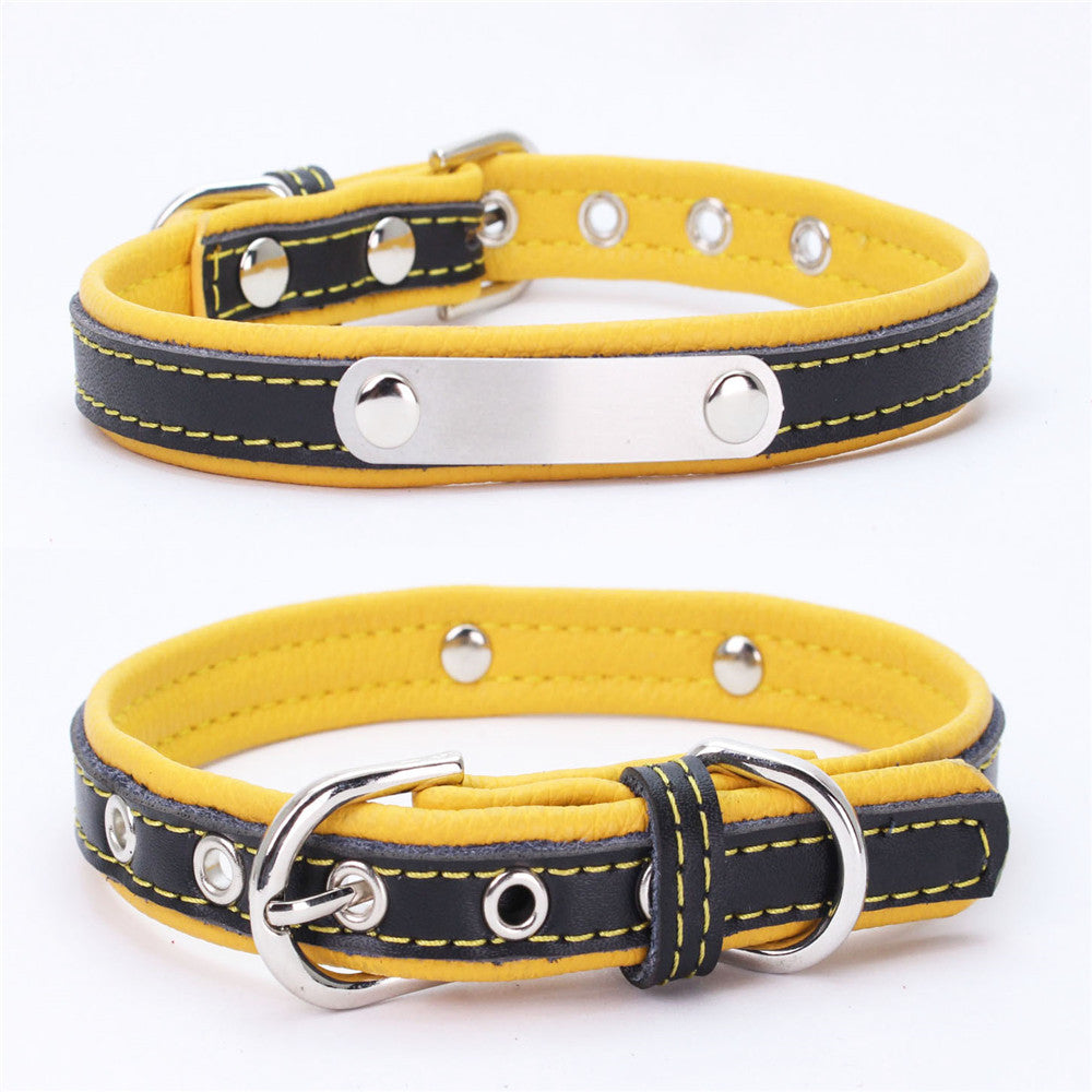 Doppeltes Lederhalsband mit Unterlage – Bild 3 | LuxeStyle