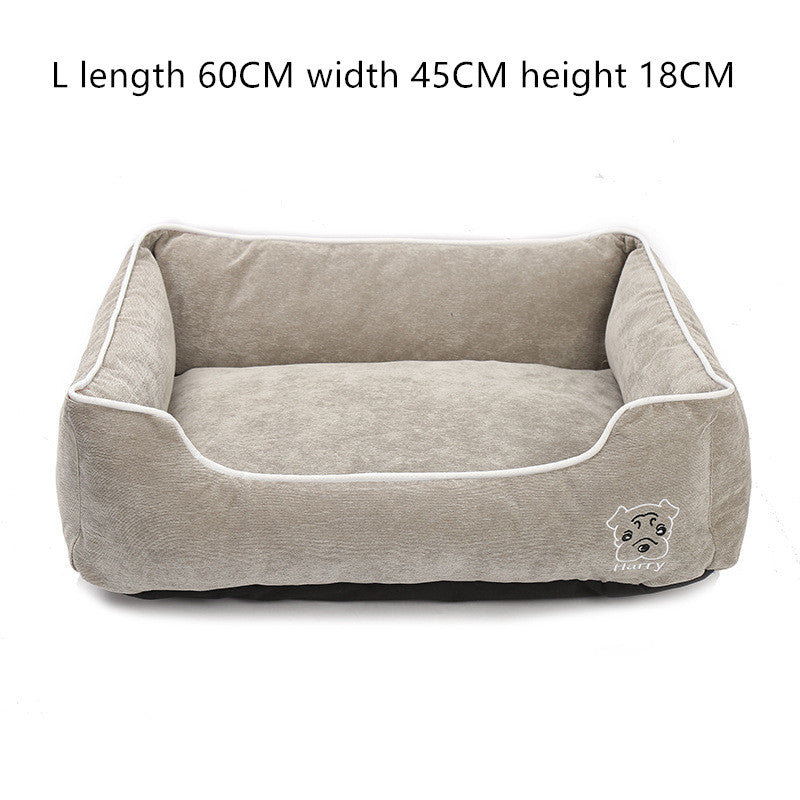 Kuscheliges Cord-Hundebett