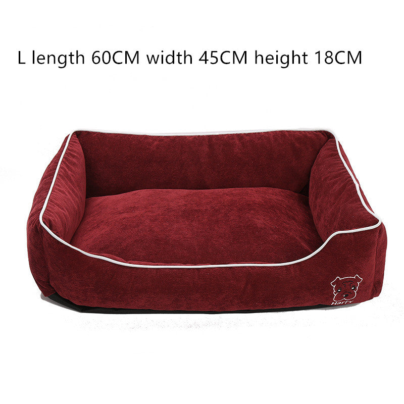 Kuscheliges Cord-Hundebett