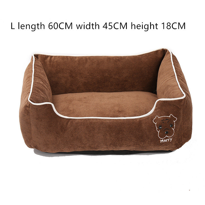 Kuscheliges Cord-Hundebett