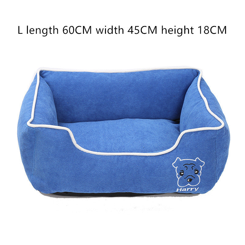 Kuscheliges Cord-Hundebett