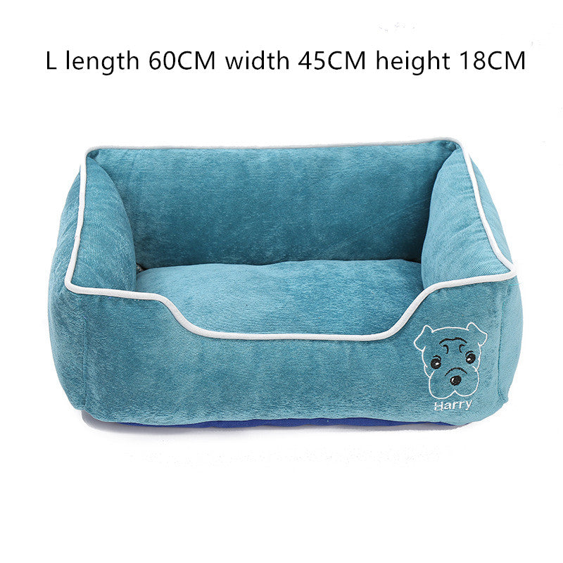 Kuscheliges Cord-Hundebett