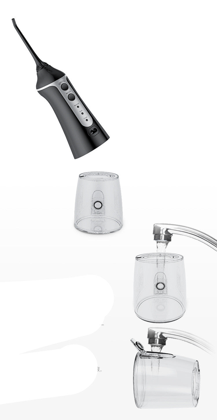 Portabler Dentalreiniger mit Wasserfloss