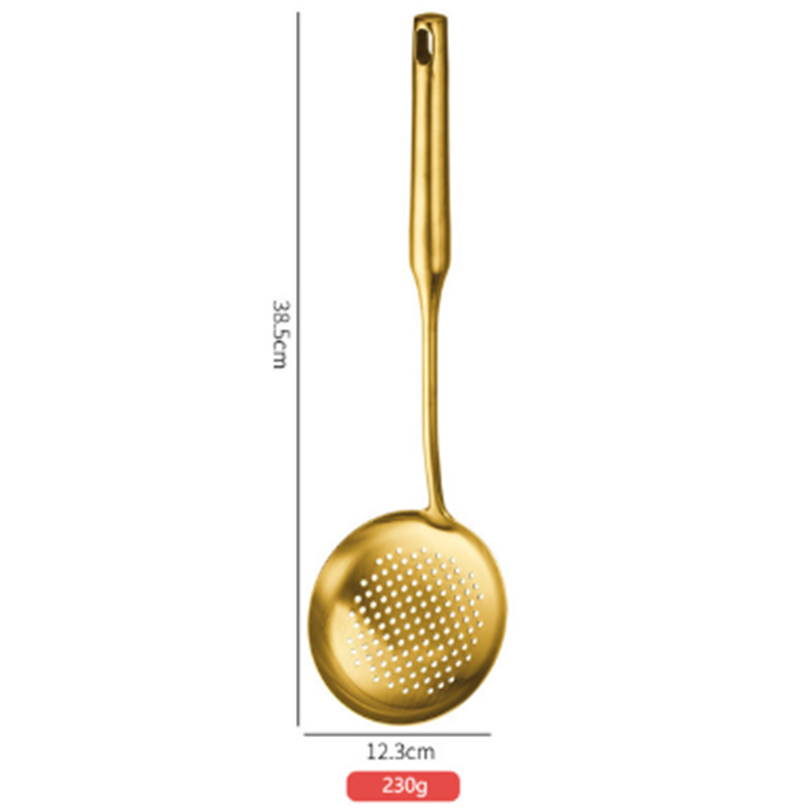 Kochlöffel-Set aus vergoldetem Edelstahl – Bild 6 | LuxeStyle
