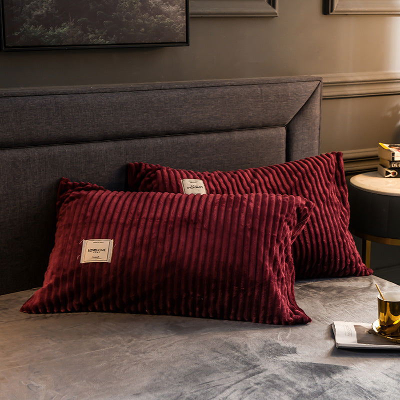 Flanell-Kissenbezug aus warmer Korallenwolle – Bild 3 | LuxeStyle