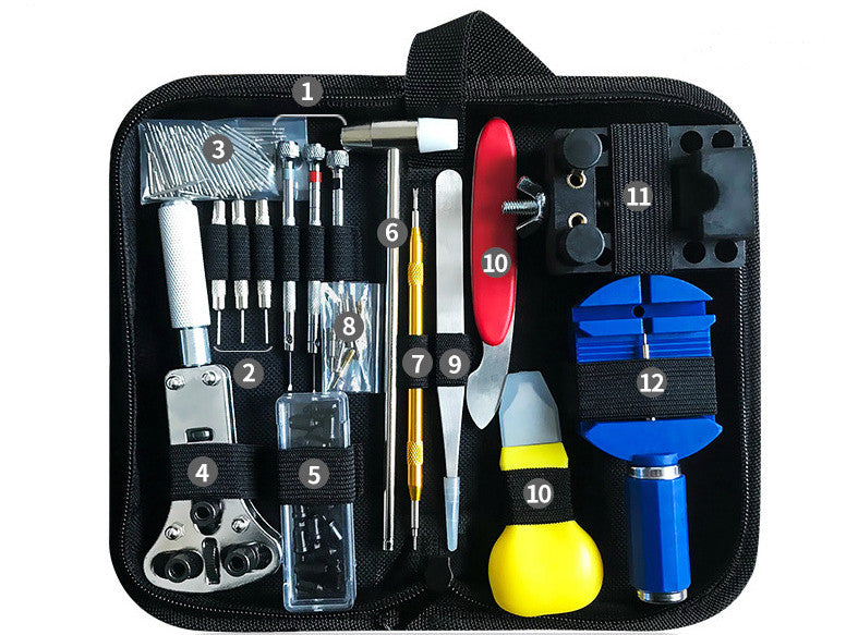 Uhrreparatur‑Set 147‑Stück mit Werkzeug · 147 Stück – Bild 2 | LuxeStyle