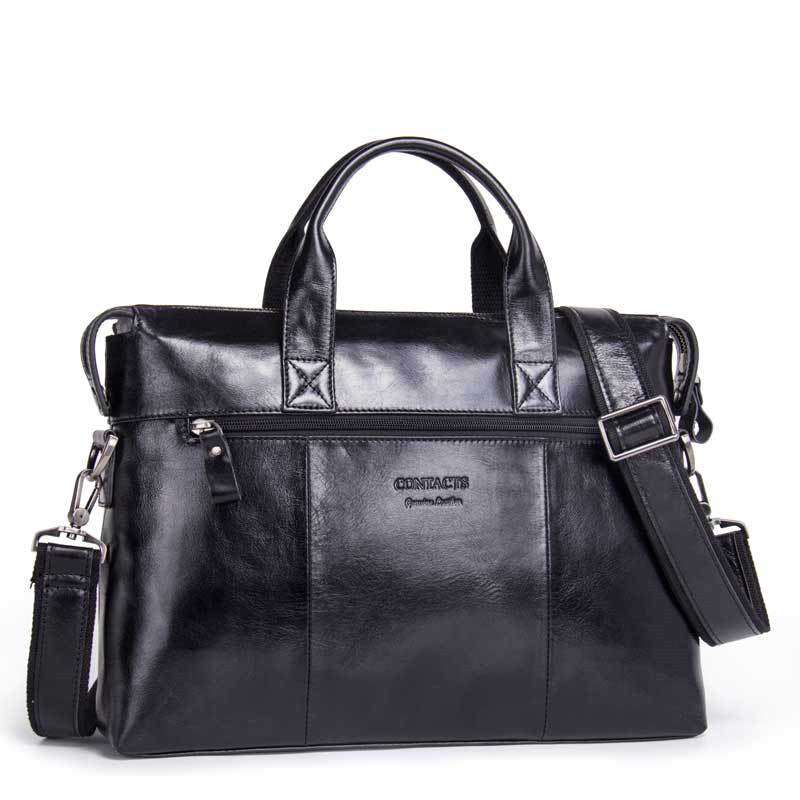 Leder Ein-Schulter Business-Umhängetasche – Bild 3 | LuxeStyle
