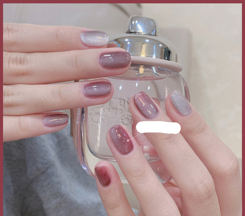 Milk Tea Crystal Stone Cat Eye Nagellack – Bild 3 | LuxeStyle
