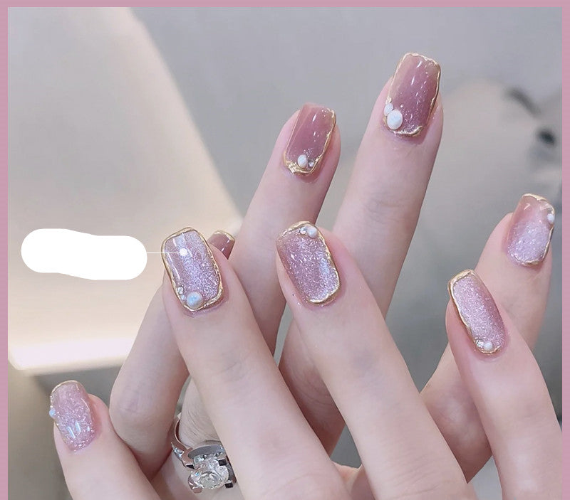 Milk Tea Crystal Stone Cat Eye Nagellack – Bild 11 | LuxeStyle