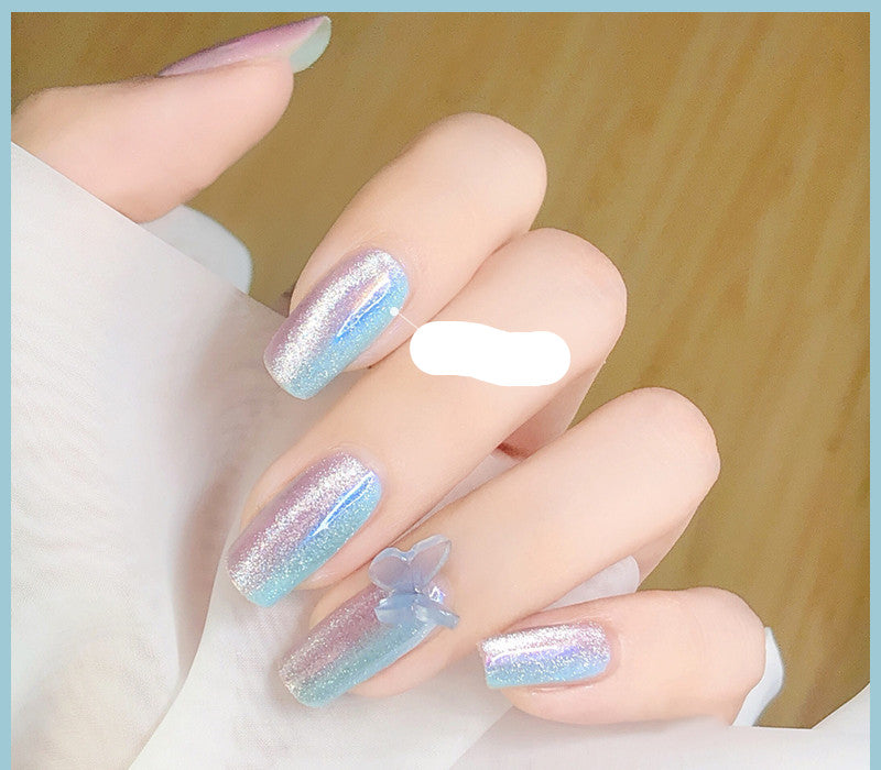 Milk Tea Crystal Stone Cat Eye Nagellack – Bild 2 | LuxeStyle