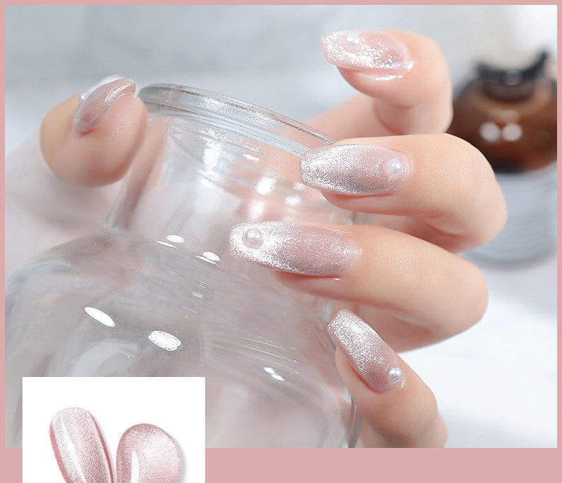 Milk Tea Crystal Stone Cat Eye Nagellack – Bild 19 | LuxeStyle
