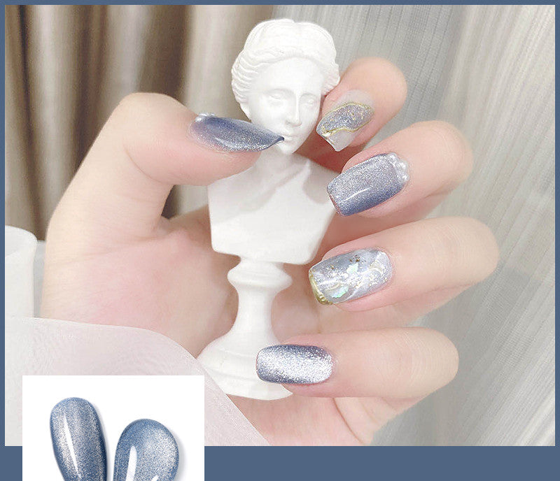 Milk Tea Crystal Stone Cat Eye Nagellack | LuxeStyle