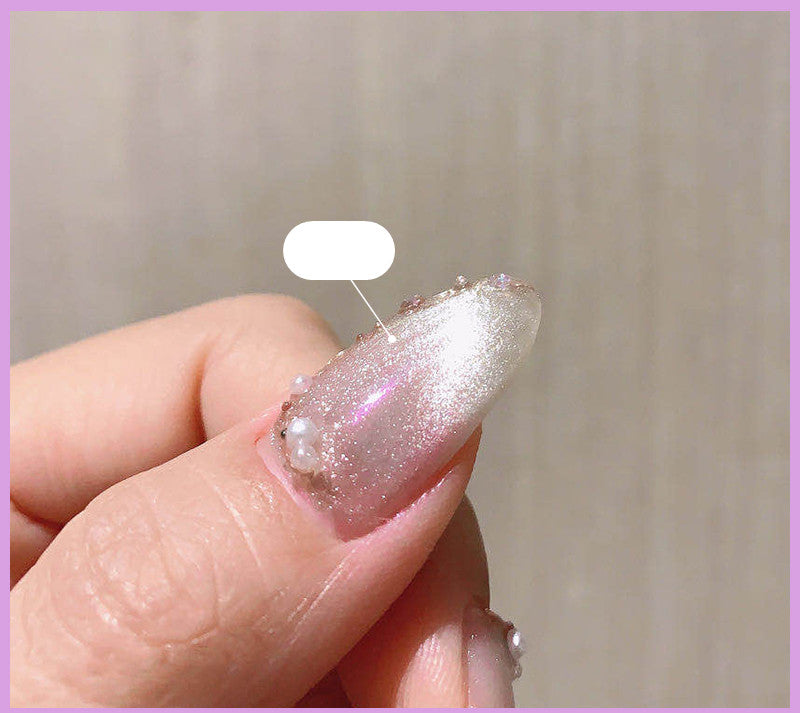 Milk Tea Crystal Stone Cat Eye Nagellack – Bild 10 | LuxeStyle
