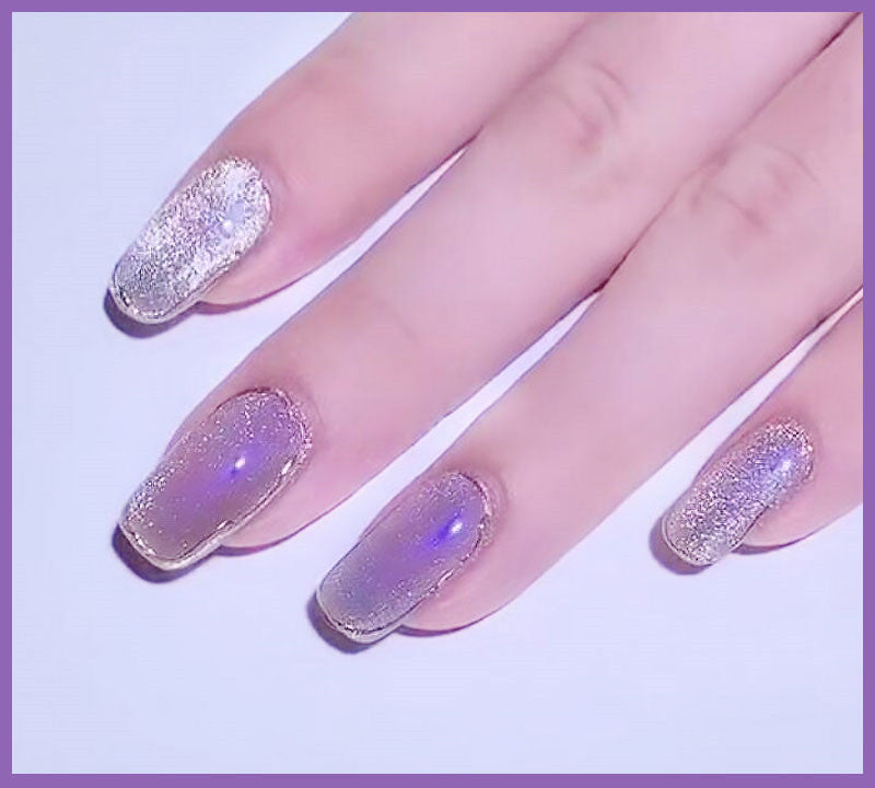 Milk Tea Crystal Stone Cat Eye Nagellack – Bild 5 | LuxeStyle