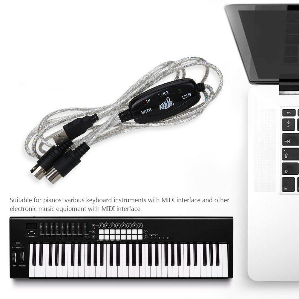 USB-MIDI-Adapterkabel für elektronische Keyboards – Bild 2 | LuxeStyle