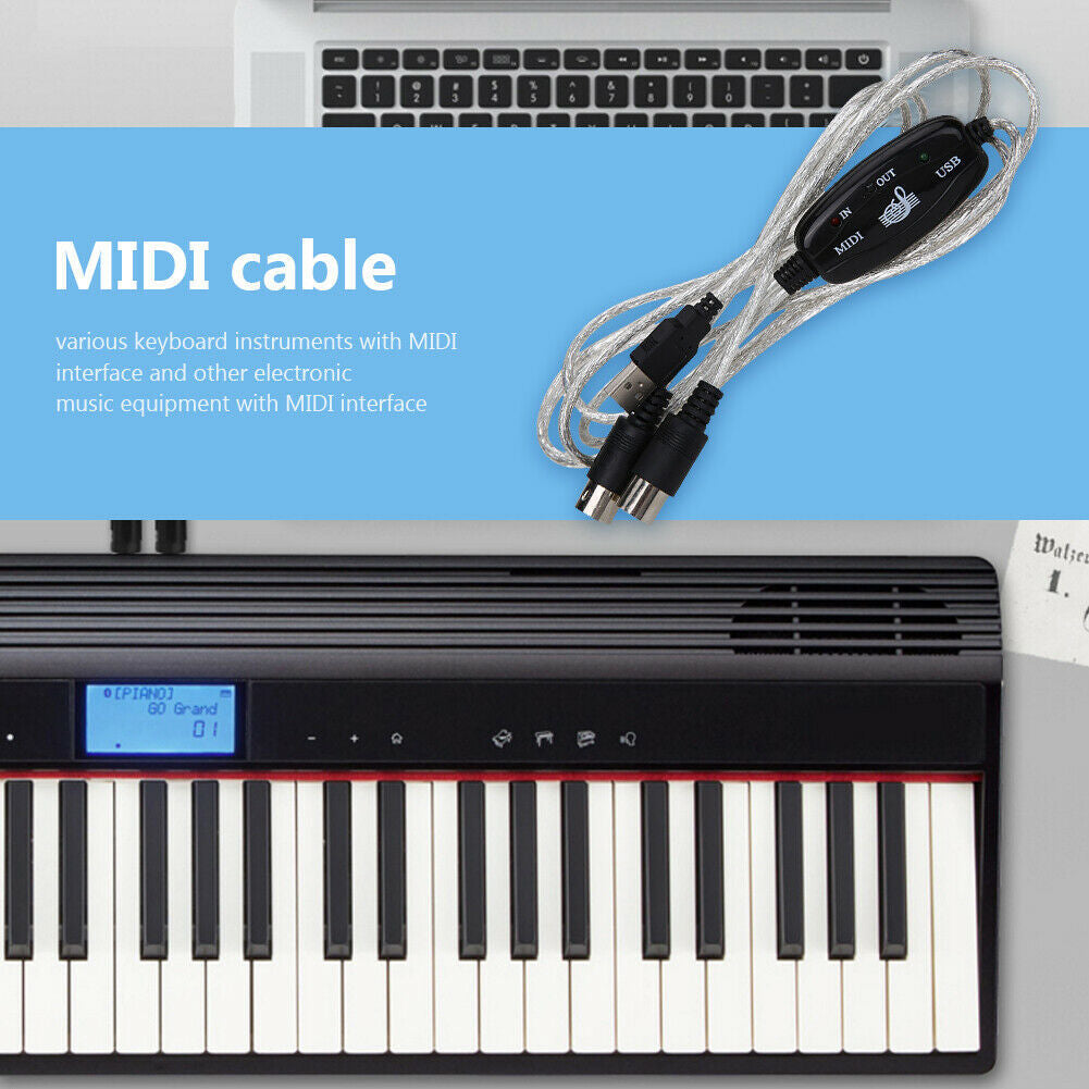 USB-MIDI-Adapterkabel für elektronische Keyboards – Bild 5 | LuxeStyle