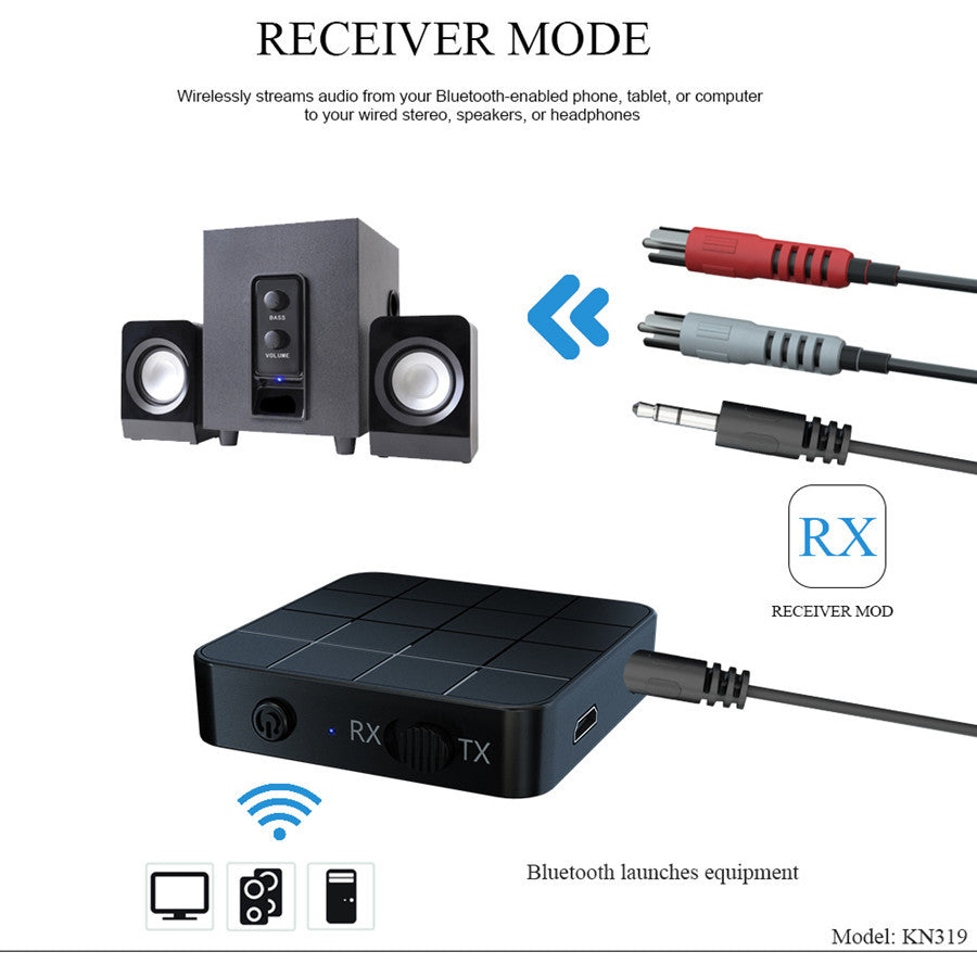 2-in-1 Bluetooth 5.0 Audio Adapter – Bild 5 | LuxeStyle