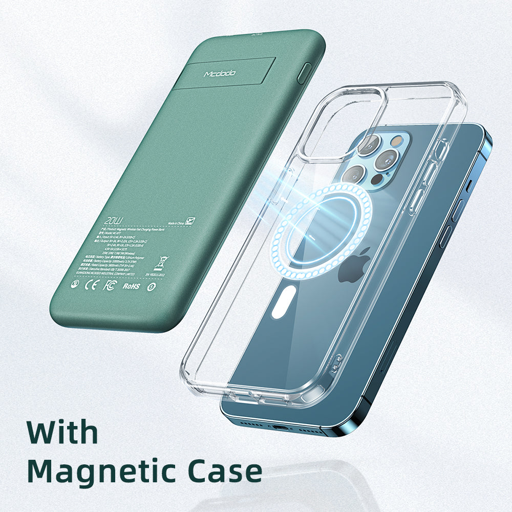 Magnetische kabellose Powerbank mit Rückclip – Bild 2 | LuxeStyle