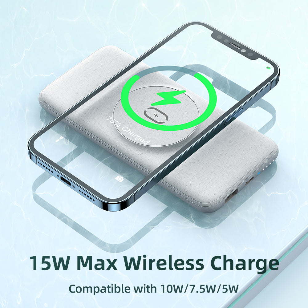 Magnetische kabellose Powerbank mit Rückclip – Bild 4 | LuxeStyle