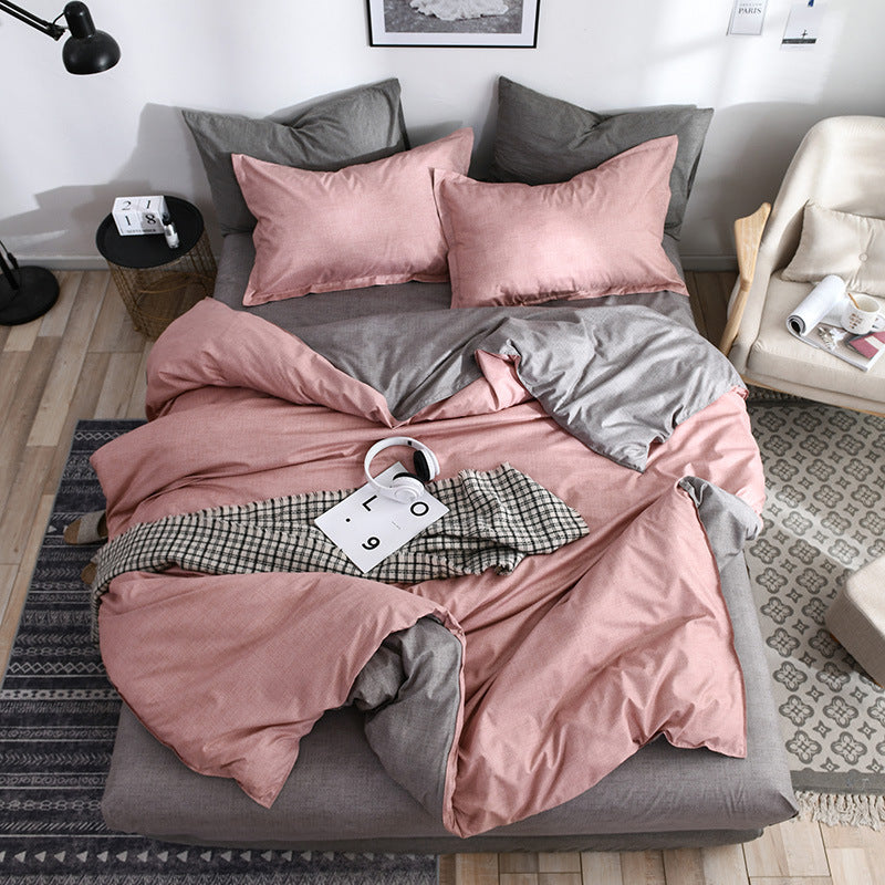 Einfaches 4-teiliges Bettwäsche-Set · 4 Stück – Bild 3 | LuxeStyle