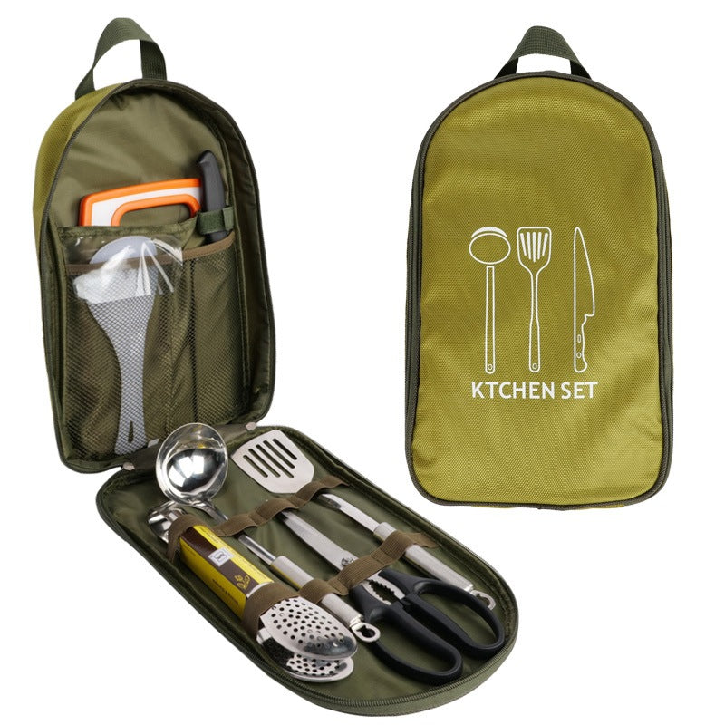 Picknick-Kochset für unterwegs (8-teilig) | LuxeStyle