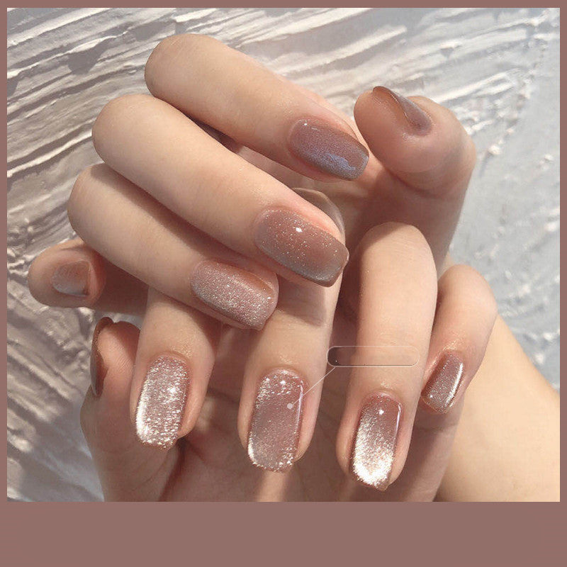 Milk Tea Crystal Stone Cat Eye Nagellack – Bild 13 | LuxeStyle