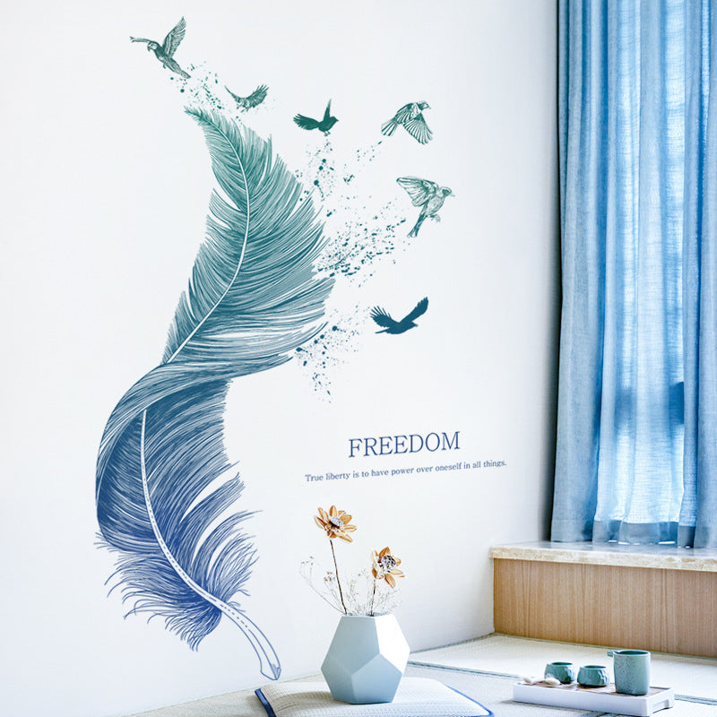 Wandsticker "Leichte Feder" für den Eingangsbereich – Bild 6 | LuxeStyle