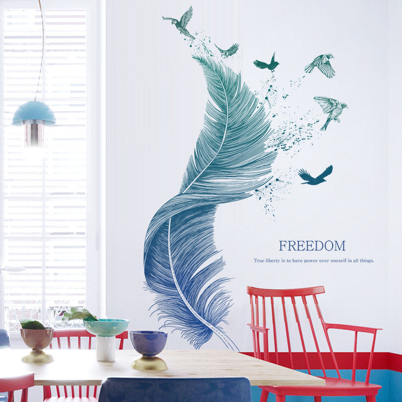 Wandsticker "Leichte Feder" für den Eingangsbereich – Bild 5 | LuxeStyle