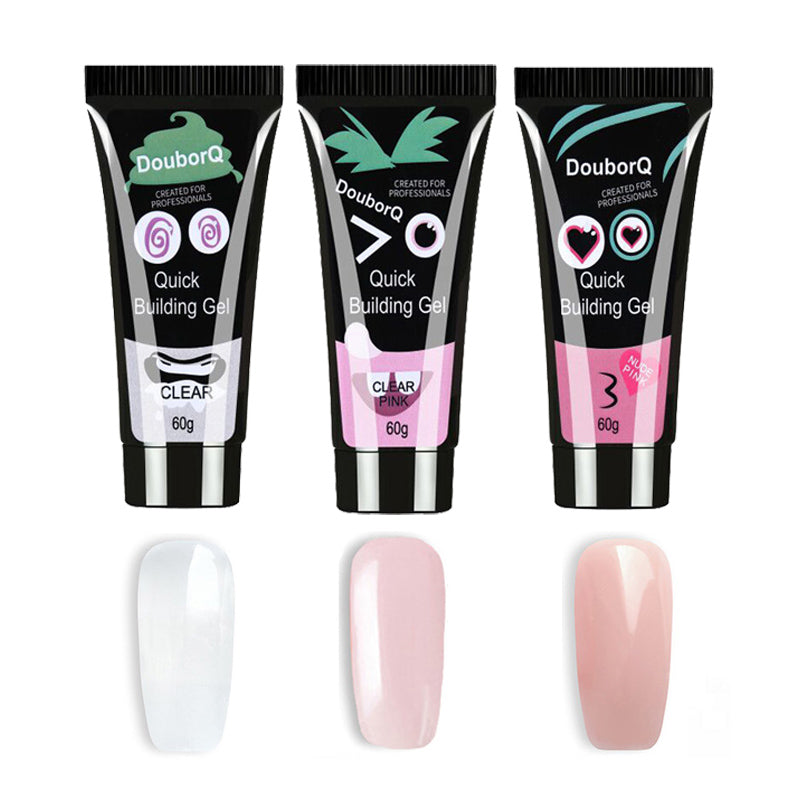 Cartoon Nagelgel 3er-Set für Nagelverlängerung