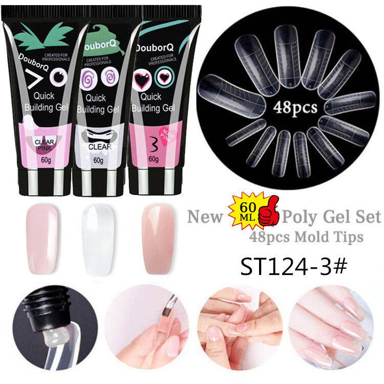 Cartoon Nagelgel 3er-Set für Nagelverlängerung