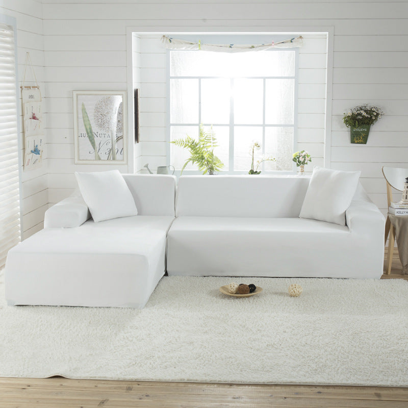 Elastischer Sofabezug – einfarbig – Bild 1 | LuxeStyle